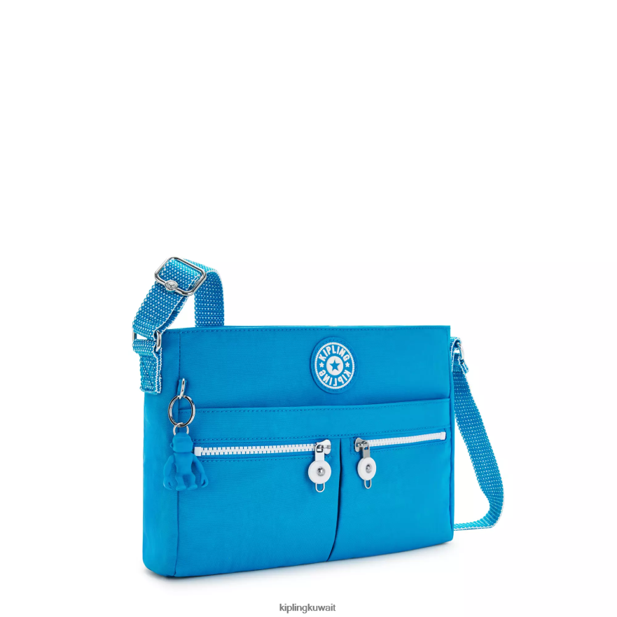 Kipling حقيبة كروس انجي الجديدة نحيف حريصة الأزرق ZR2RH170 حقائب كروسبودي