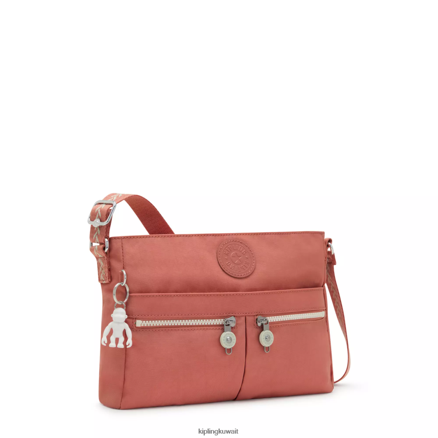 Kipling حقيبة كروس انجي الجديدة نحيف خمر الوردي ZR2RH172 حقائب كروسبودي
