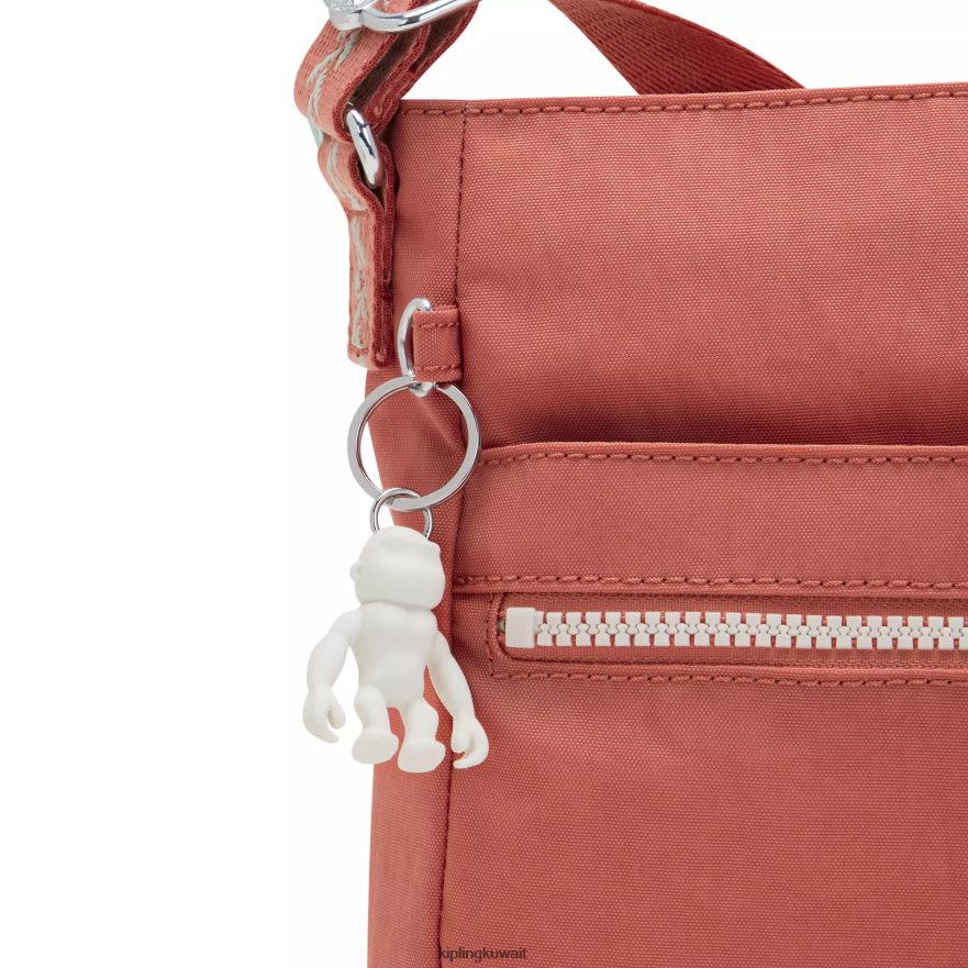 Kipling حقيبة كروس انجي الجديدة نحيف خمر الوردي ZR2RH172 حقائب كروسبودي