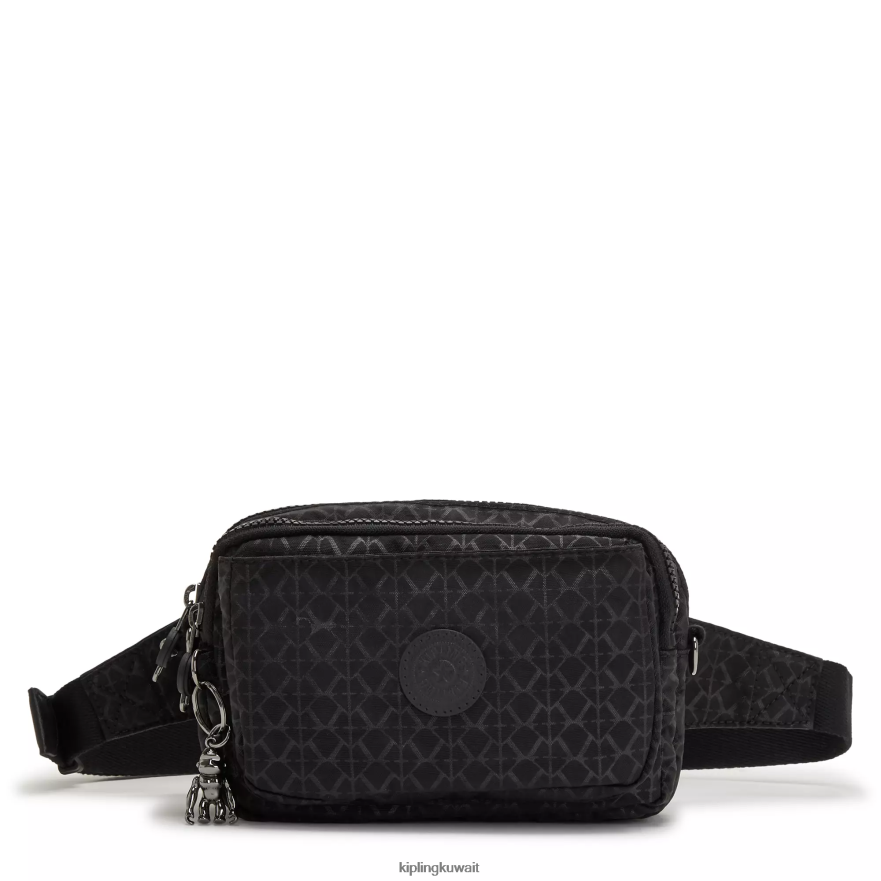 Kipling حقيبة كروس طويلة قابلة للتحويل من أبانو نحيف توقيع منقوش ZR2RH188 حقائب كروسبودي