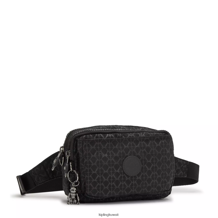 Kipling حقيبة كروس طويلة قابلة للتحويل من أبانو نحيف توقيع منقوش ZR2RH188 حقائب كروسبودي
