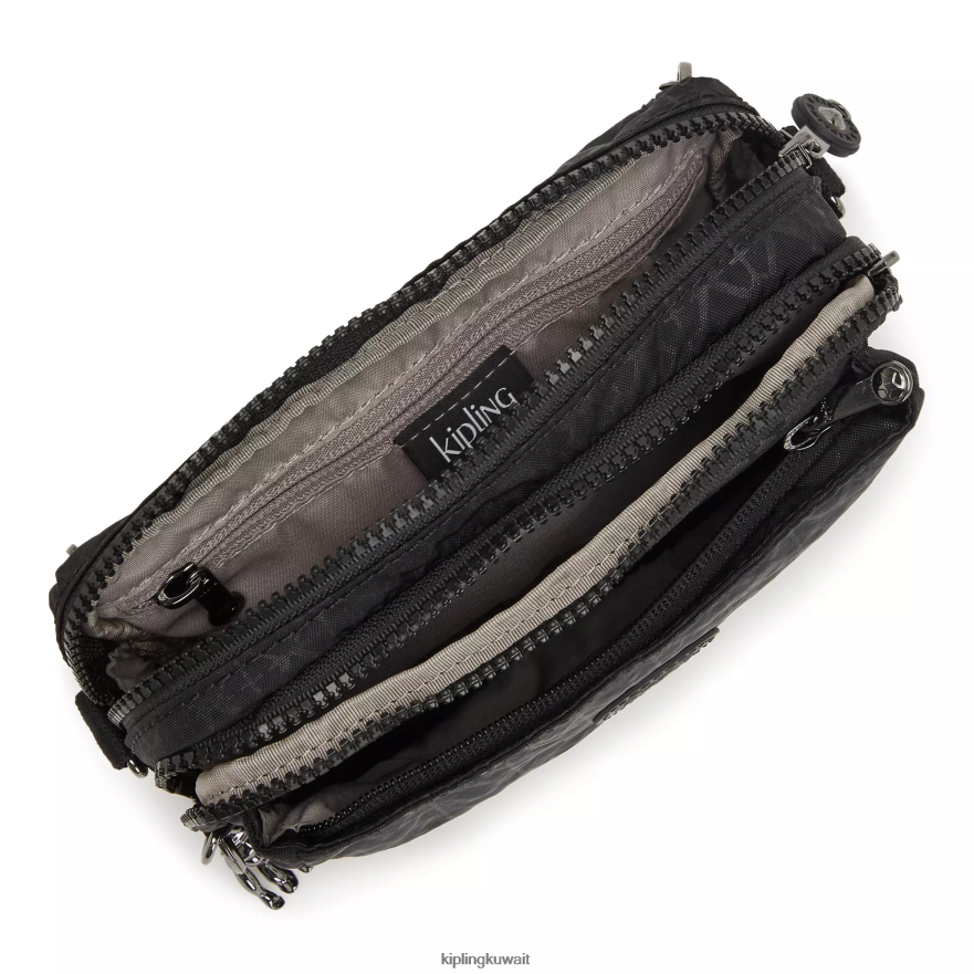 Kipling حقيبة كروس طويلة قابلة للتحويل من أبانو نحيف توقيع منقوش ZR2RH188 حقائب كروسبودي