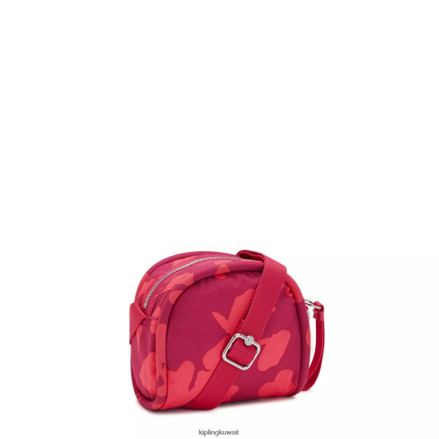 Kipling حقيبة كروس بطبعات جيسبر نحيف زهور المرجان ZR2RH189 حقائب كروسبودي