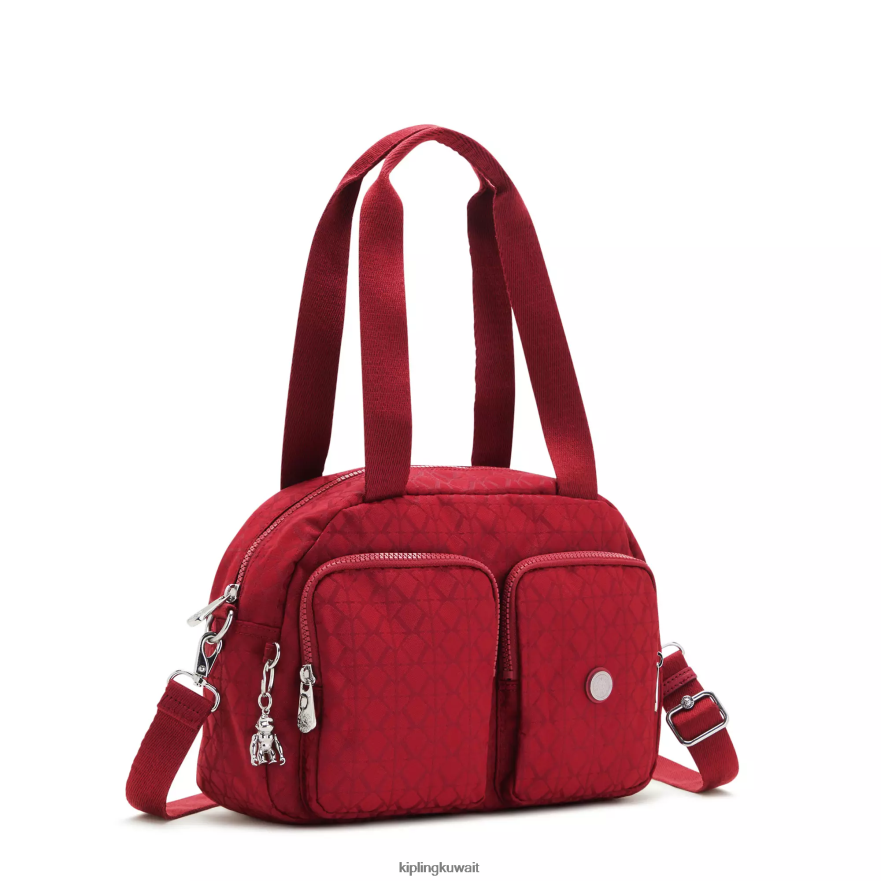 Kipling حقيبة كتف رائعة نحيف التوقيع الأحمر ZR2RH199 حقائب الكتف