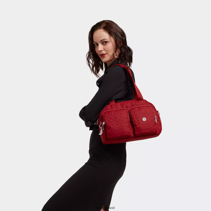 Kipling حقيبة كتف رائعة نحيف التوقيع الأحمر ZR2RH199 حقائب الكتف
