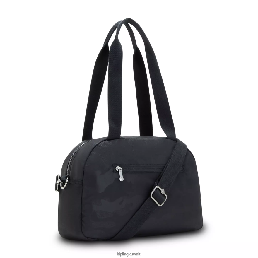 Kipling حقيبة كتف رائعة نحيف التمويه الأسود تنقش ZR2RH200 حقائب الكتف