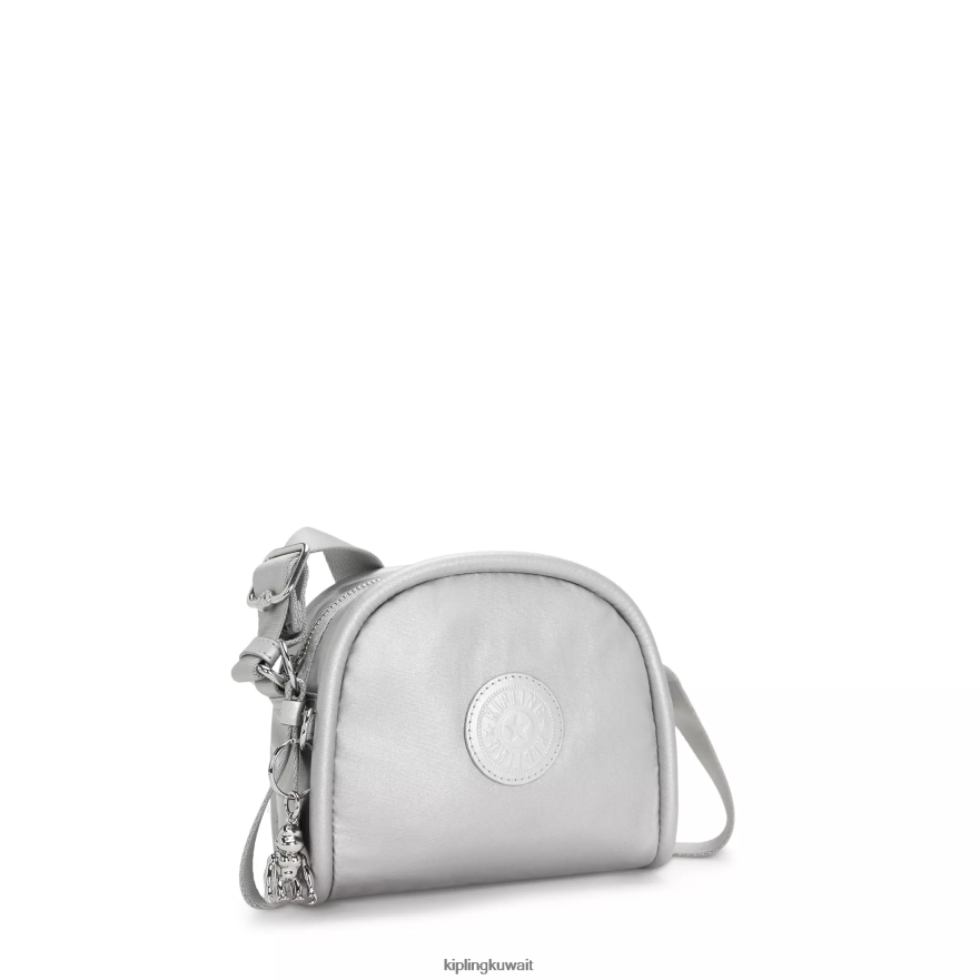 Kipling حقيبة كروس جيسبر ميتاليك نحيف لامع لامع ZR2RH205 حقائب كروسبودي
