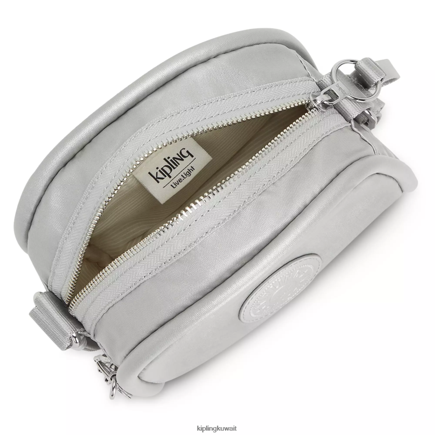 Kipling حقيبة كروس جيسبر ميتاليك نحيف لامع لامع ZR2RH205 حقائب كروسبودي