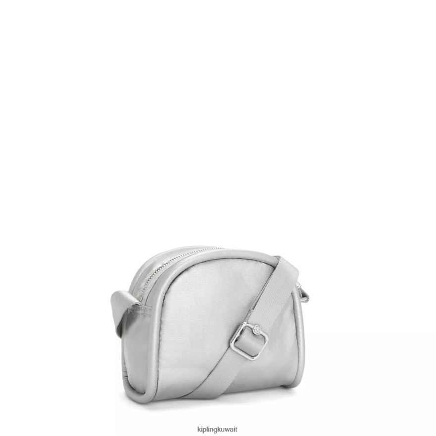 Kipling حقيبة كروس جيسبر ميتاليك نحيف لامع لامع ZR2RH205 حقائب كروسبودي