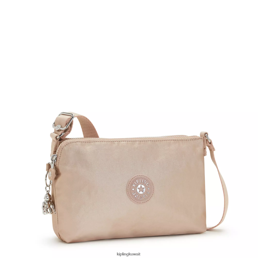 Kipling حقيبة كروس بويد معدنية نحيف سحر الذهب المعدني ZR2RH211 حقائب كروسبودي