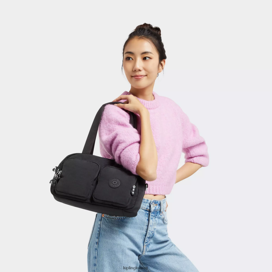 Kipling حقيبة كتف رائعة نحيف نوير أسود ZR2RH224 حقائب الكتف