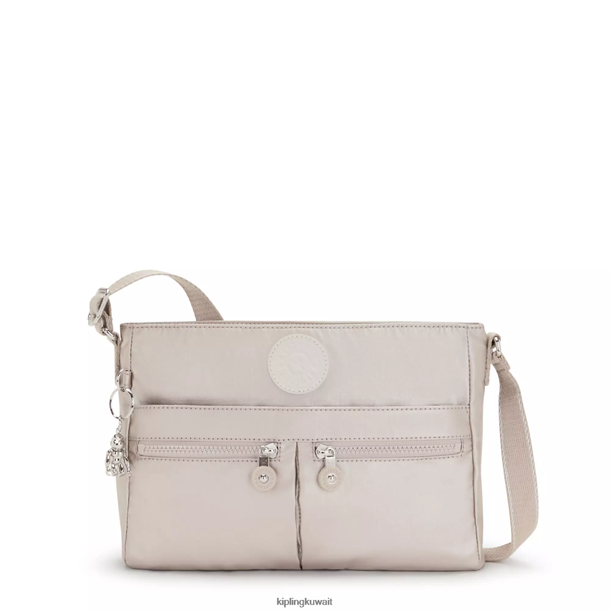 Kipling حقيبة كروس معدنية جديدة من انجي نحيف توهج معدني ZR2RH231 حقائب كروسبودي