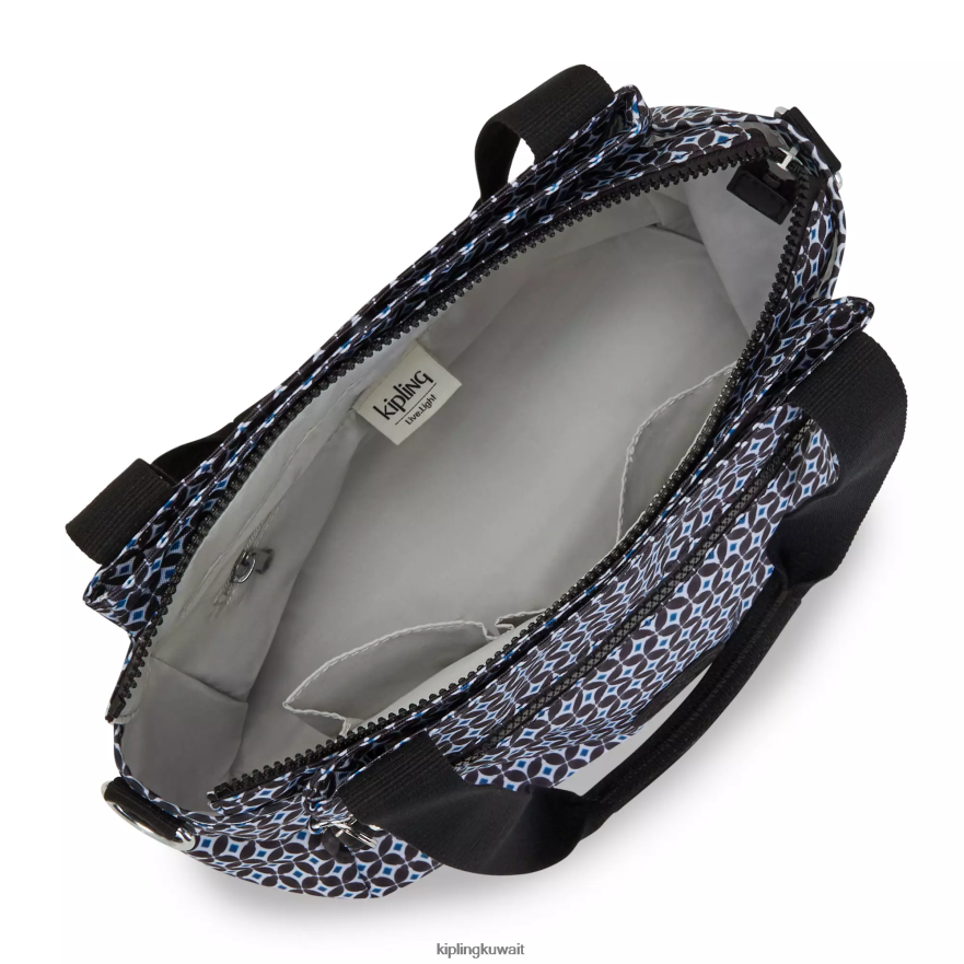 Kipling حقيبة كتف بطبعة إليسيا نحيف بلاط مسود ZR2RH239 حقائب الكتف