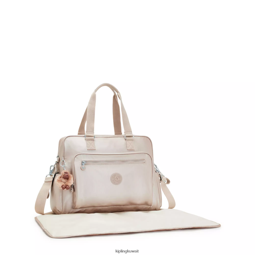 Kipling حقيبة حفاضات ألانا معدنية نحيف الكوارتز المعدني ZR2RH252 أكياس حفاظات