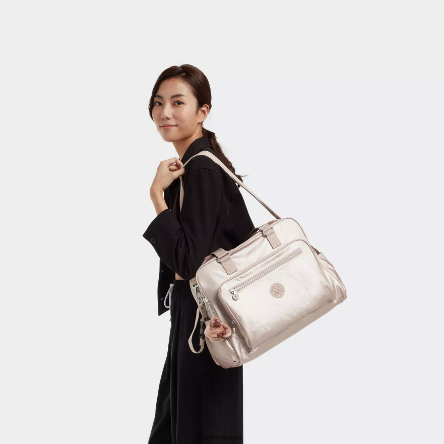 Kipling حقيبة حفاضات ألانا معدنية نحيف الكوارتز المعدني ZR2RH252 أكياس حفاظات