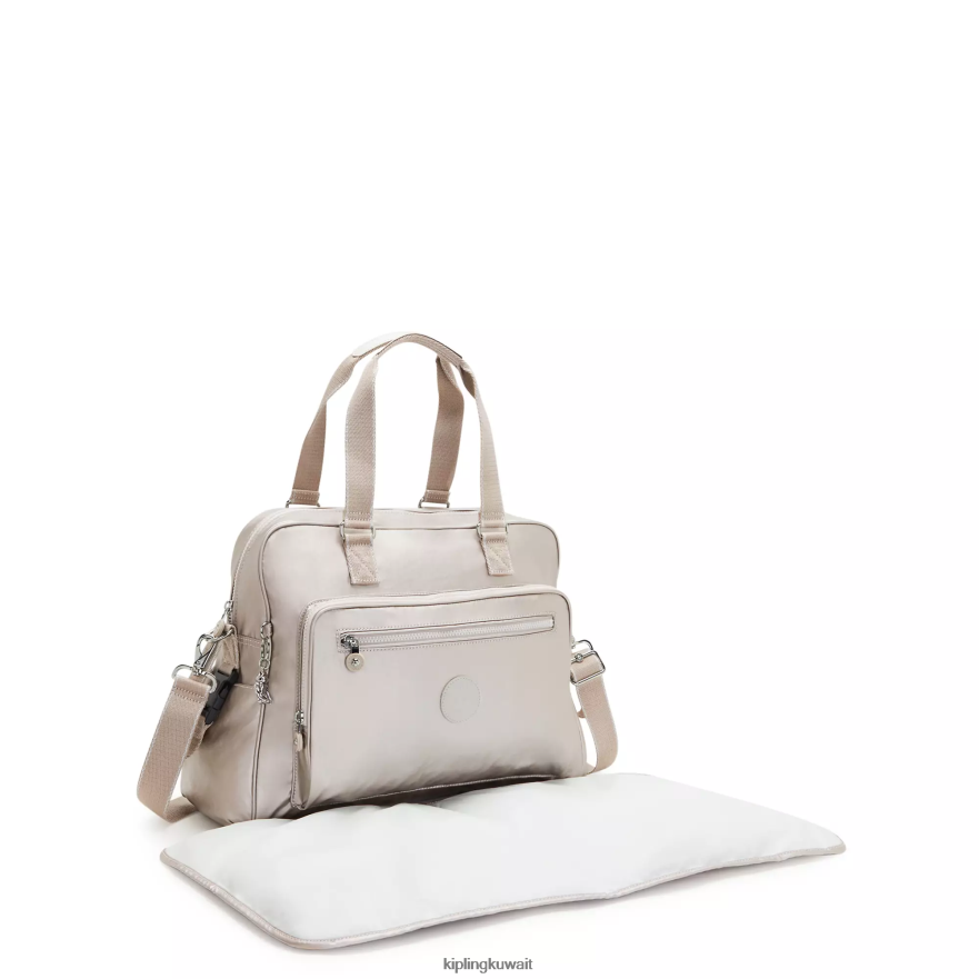 Kipling حقيبة حفاضات ألانا معدنية نحيف توهج معدني ZR2RH253 أكياس حفاظات
