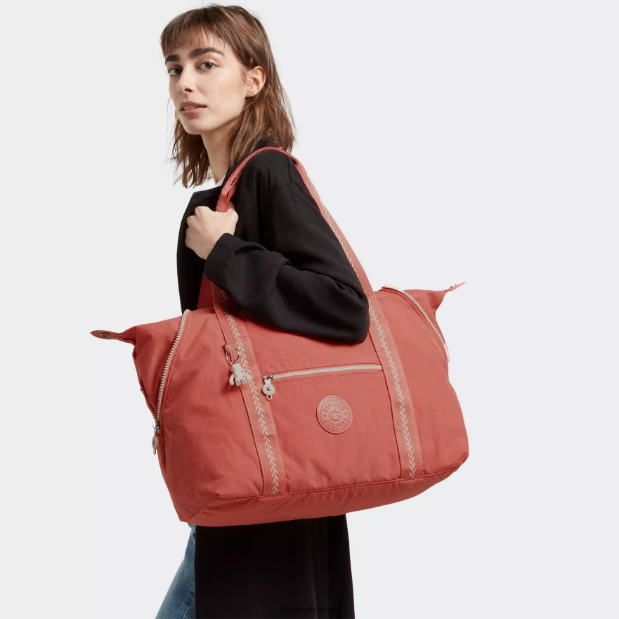Kipling حقيبة عملية متوسطة الحجم نحيف خمر الوردي ZR2RH257 حمل الحقائب