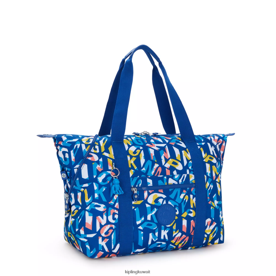 Kipling حقيبة عملية مطبوعة متوسطة الفن نحيف نيون ZR2RH259 حمل الحقائب