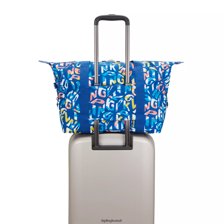 Kipling حقيبة عملية مطبوعة متوسطة الفن نحيف نيون ZR2RH259 حمل الحقائب