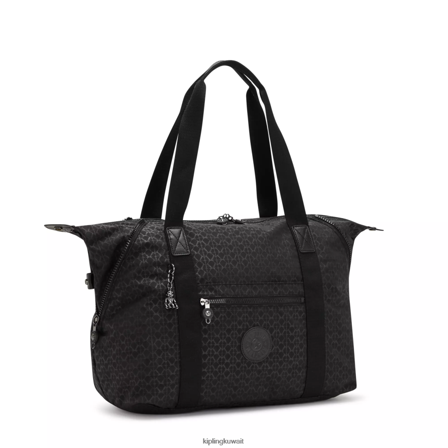 Kipling حقيبة عملية مطبوعة متوسطة الفن نحيف توقيع منقوش ZR2RH266 حمل الحقائب