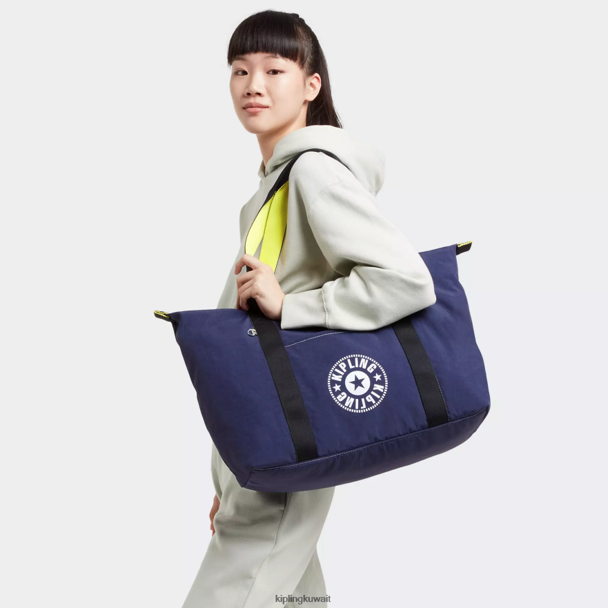 Kipling حقيبة عملية متوسطة لايت من آرت نحيف في نهاية المطاف البحرية ZR2RH267 حمل الحقائب