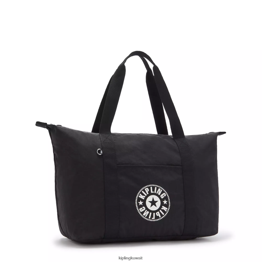 Kipling حقيبة عملية متوسطة لايت من آرت نحيف بلاك لايت ZR2RH268 حمل الحقائب