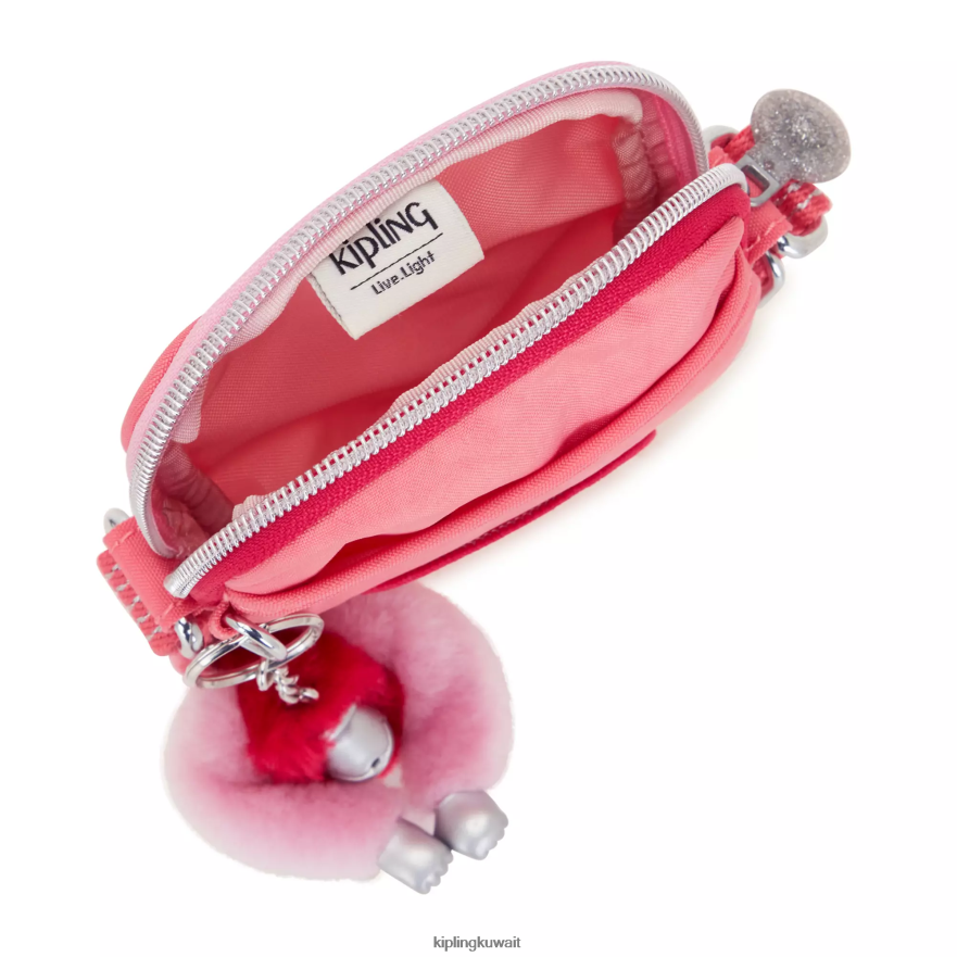Kipling حقيبة الهاتف تالي كروسبودي نحيف المرح الوردي المرح ZR2RH26 حقائب كروسبودي