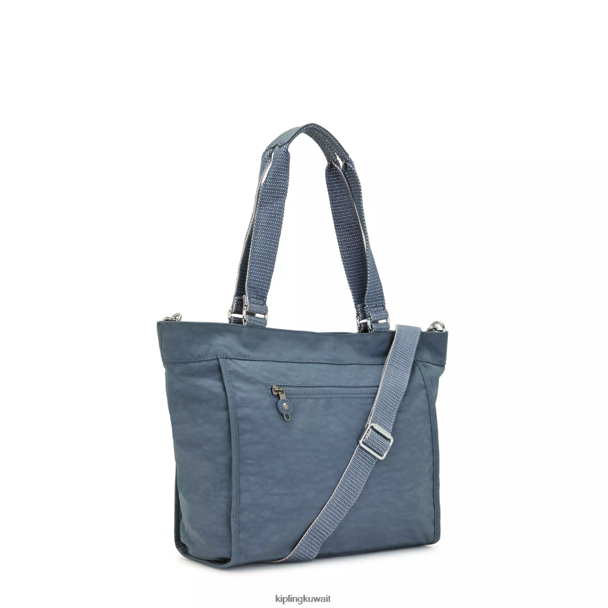 Kipling حقيبة تسوق صغيرة جديدة للمتسوق نحيف فرشاة زرقاء ZR2RH274 حمل الحقائب