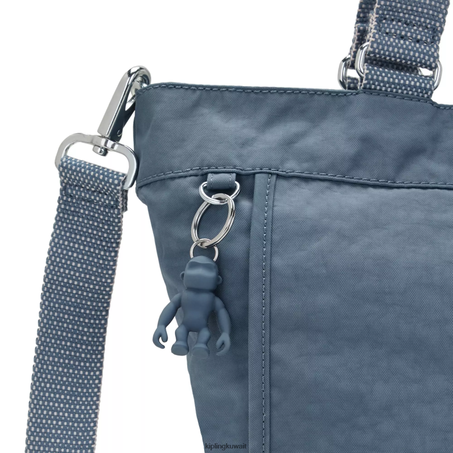 Kipling حقيبة تسوق صغيرة جديدة للمتسوق نحيف فرشاة زرقاء ZR2RH274 حمل الحقائب