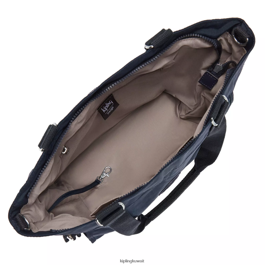 Kipling حقيبة تسوق صغيرة جديدة للمتسوق نحيف بلو بلو ZR2RH275 حمل الحقائب
