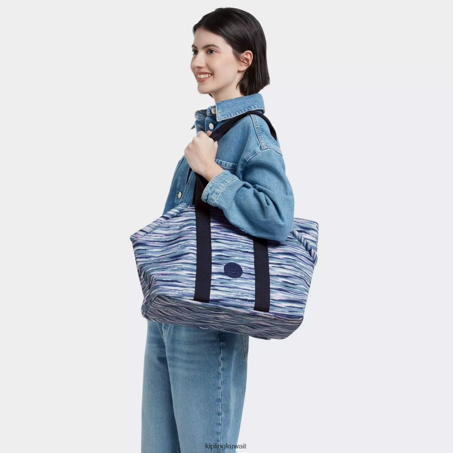 Kipling آرت إم حقيبة حمل للحيوانات الأليفة نحيف خطوط الفرشاة ZR2RH277 حمل الحقائب
