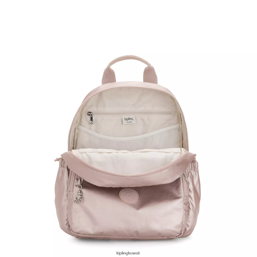 Kipling حقيبة ظهر للحفاضات مايسي نحيف وردة معدنية ZR2RH279 أكياس حفاظات