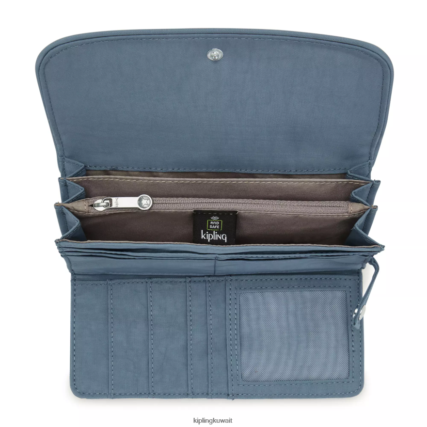 Kipling محفظة المال لاند المفاجئة نحيف فرشاة زرقاء ZR2RH286 محافظ ومعصم