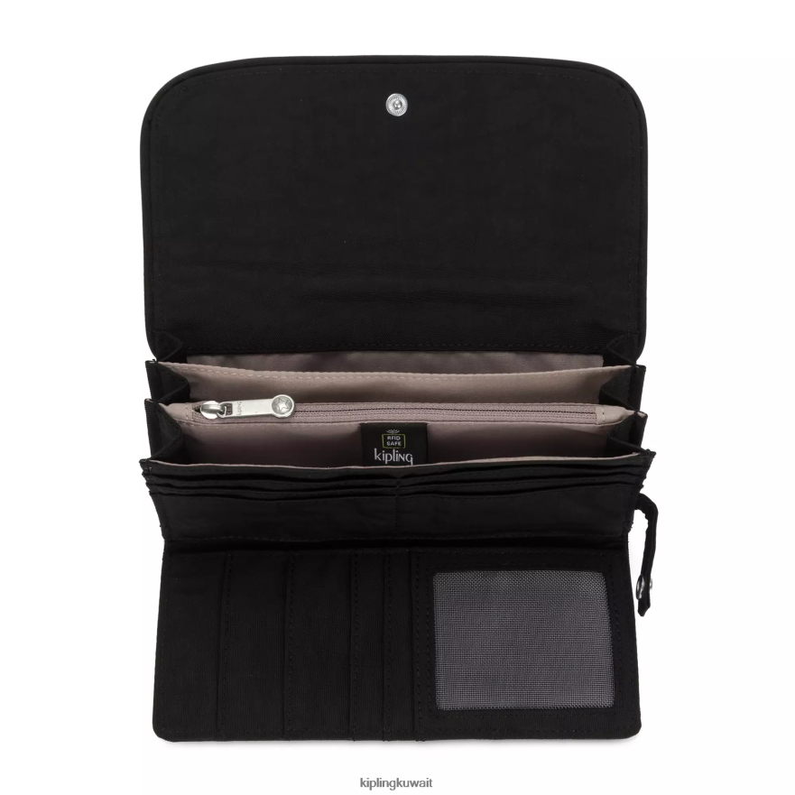 Kipling محفظة المال لاند المفاجئة نحيف نوير أسود ZR2RH287 محافظ ومعصم