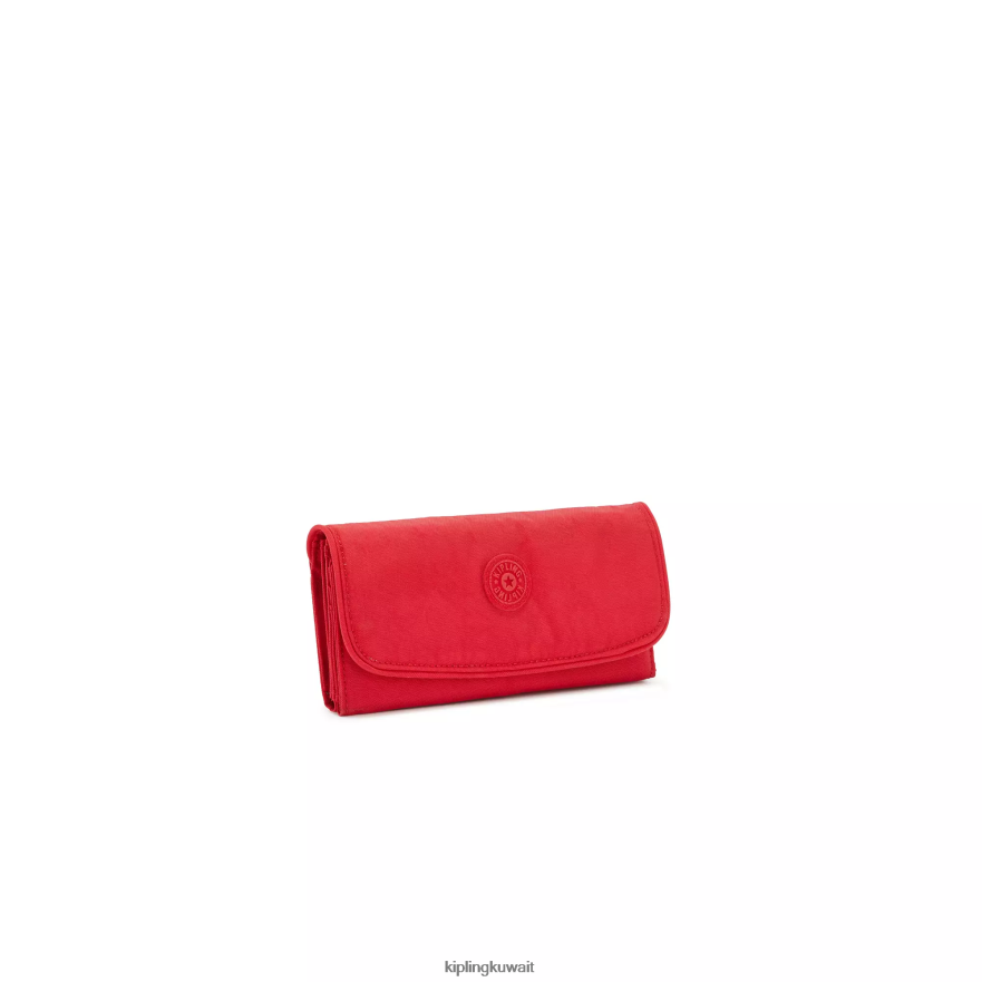 Kipling محفظة المال لاند المفاجئة نحيف أحمر شفتين ZR2RH289 محافظ ومعصم