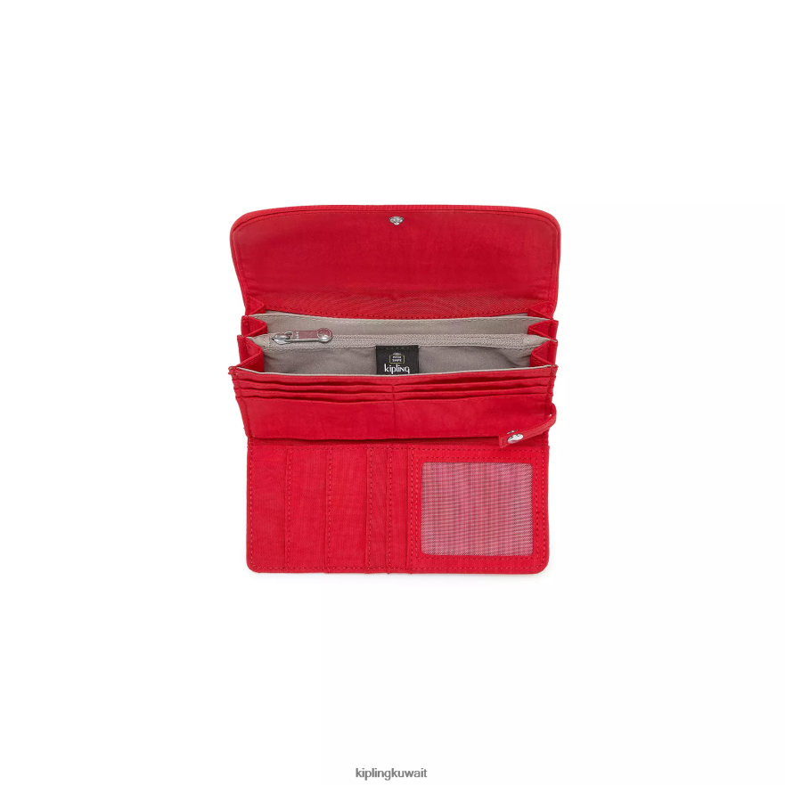 Kipling محفظة المال لاند المفاجئة نحيف أحمر شفتين ZR2RH289 محافظ ومعصم