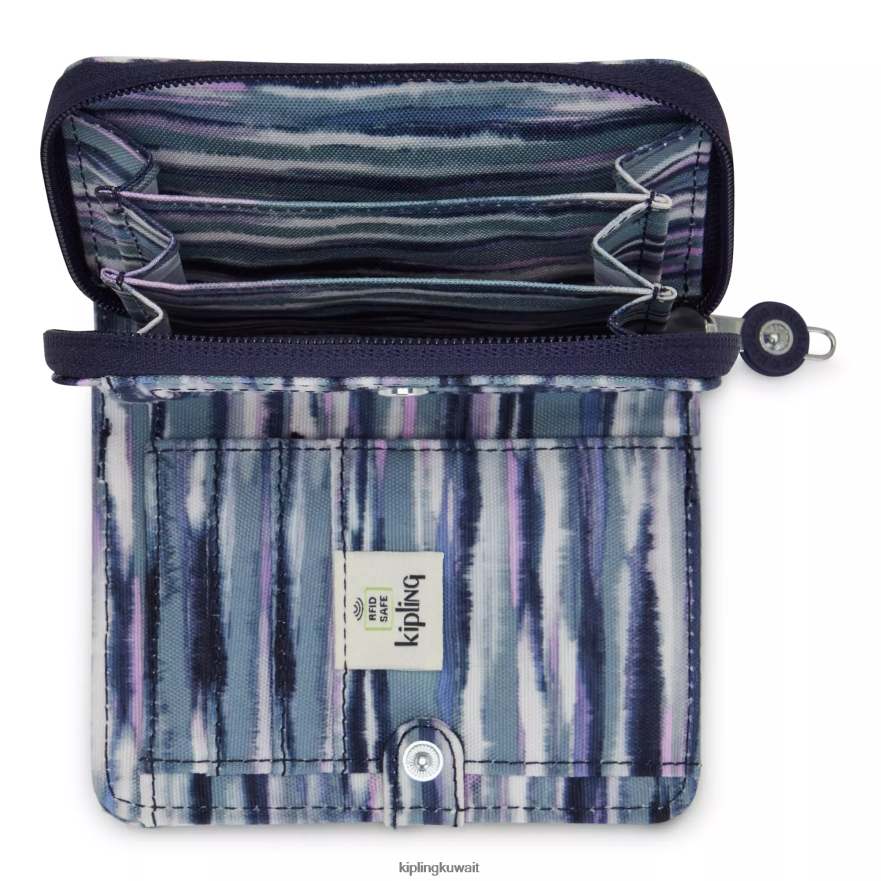 Kipling محفظة نقود صغيرة مطبوعة نحيف خطوط الفرشاة ZR2RH292 محافظ ومعصم