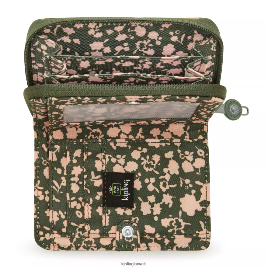 Kipling محفظة نقود صغيرة مطبوعة نحيف الأزهار الطازجة ZR2RH294 محافظ ومعصم