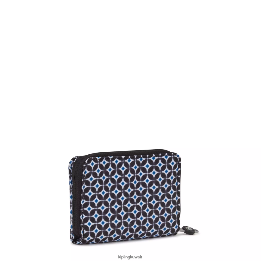 Kipling محفظة نقود صغيرة مطبوعة نحيف بلاط مسود ZR2RH295 محافظ ومعصم