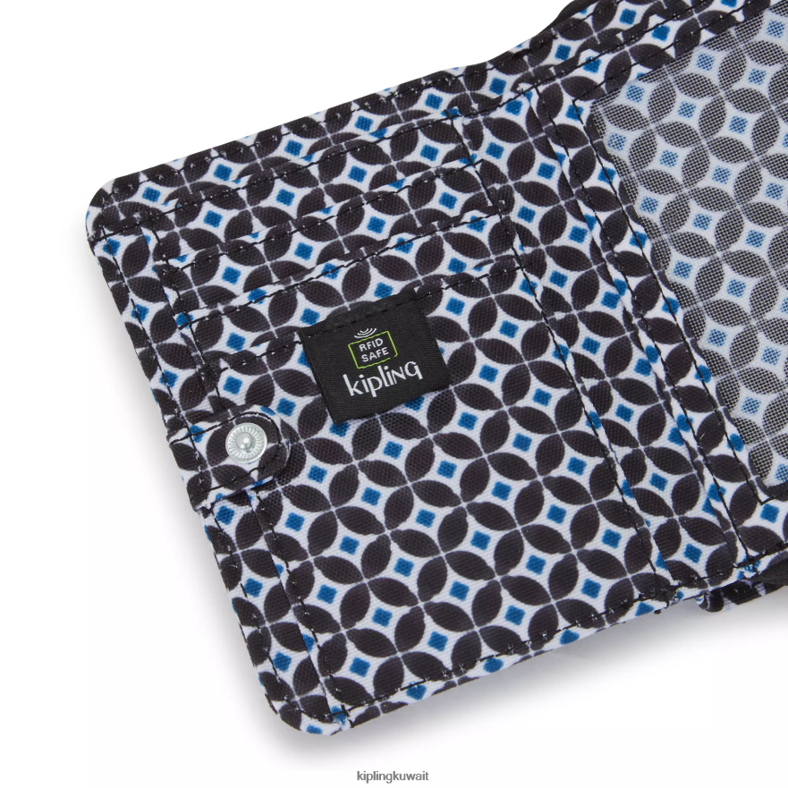 Kipling محفظة نقود صغيرة مطبوعة نحيف بلاط مسود ZR2RH295 محافظ ومعصم