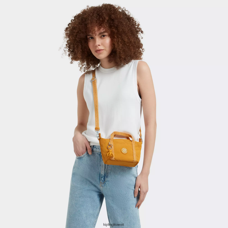 Kipling حقيبة كروس فنية مدمجة نحيف أصفر سريع ZR2RH2 حقائب كروسبودي