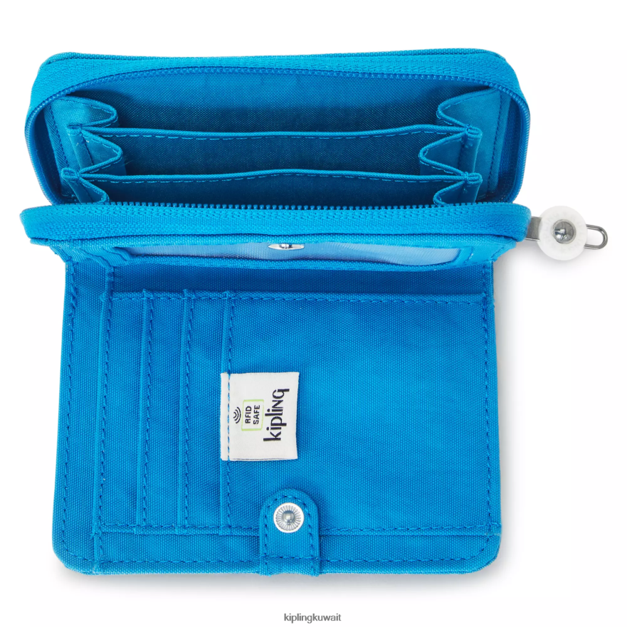 Kipling المال الحب محفظة صغيرة نحيف حريصة الأزرق ZR2RH301 محافظ ومعصم