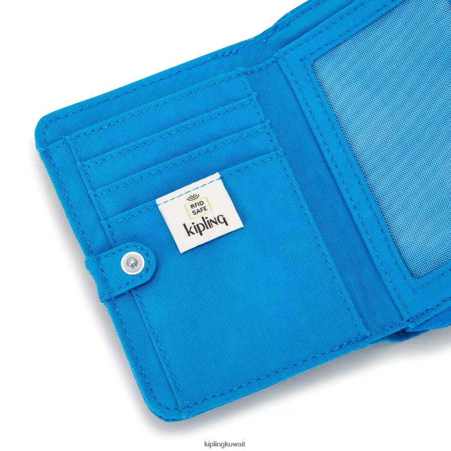 Kipling المال الحب محفظة صغيرة نحيف حريصة الأزرق ZR2RH301 محافظ ومعصم
