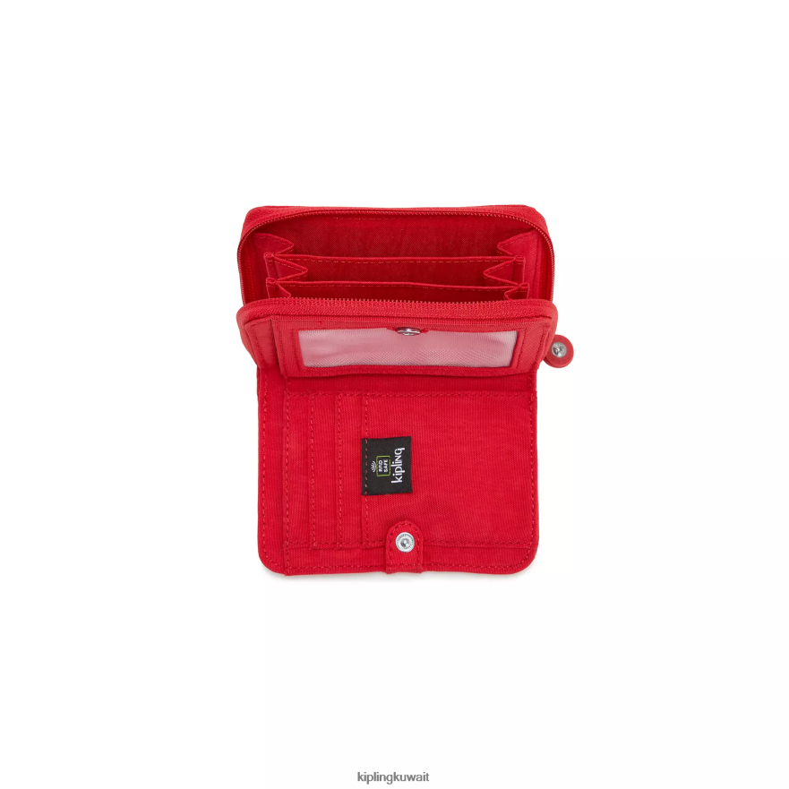 Kipling المال الحب محفظة صغيرة نحيف أحمر شفتين ZR2RH302 محافظ ومعصم