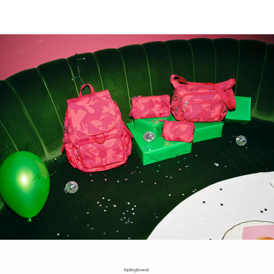 Kipling إبداع حقيبة كبيرة مطبوعة نحيف زهرة المرجان ZR2RH304 الحقائب