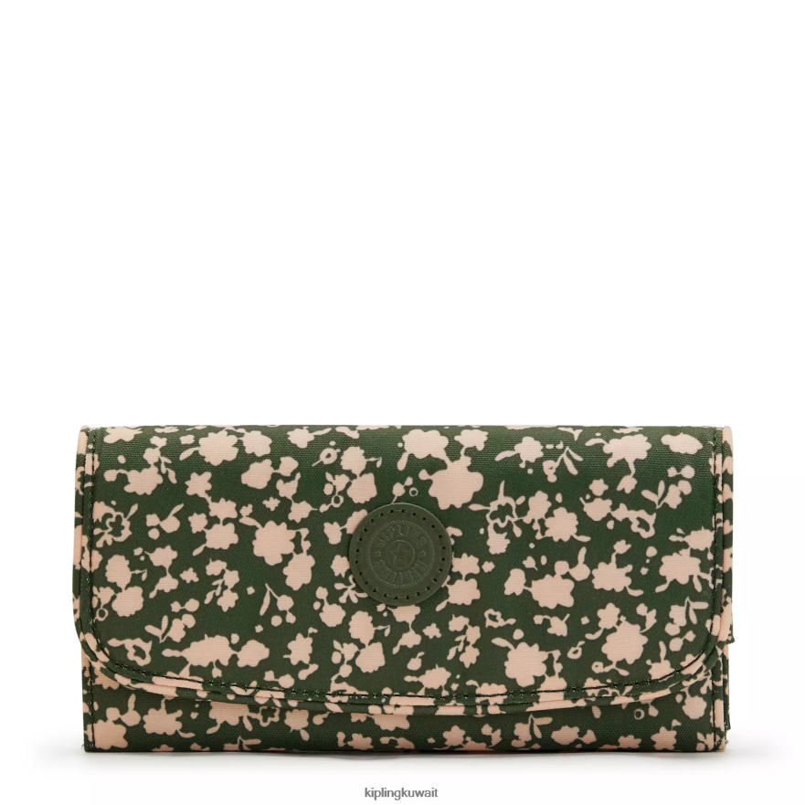 Kipling محفظة موني لاند مطبوعة نحيف الأزهار الطازجة ZR2RH311 محافظ ومعصم