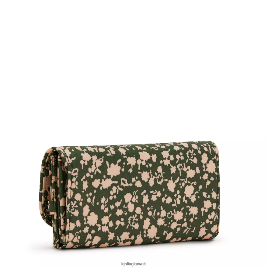 Kipling محفظة موني لاند مطبوعة نحيف الأزهار الطازجة ZR2RH311 محافظ ومعصم
