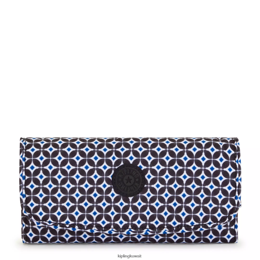 Kipling محفظة موني لاند مطبوعة نحيف بلاط مسود ZR2RH312 محافظ ومعصم