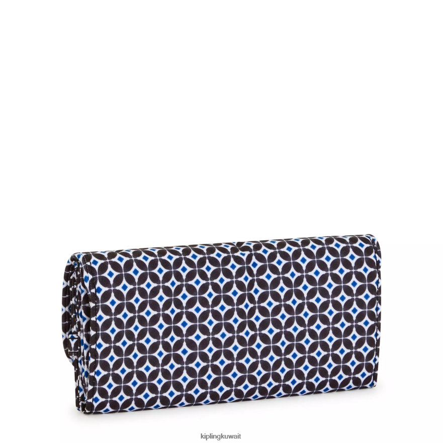 Kipling محفظة موني لاند مطبوعة نحيف بلاط مسود ZR2RH312 محافظ ومعصم