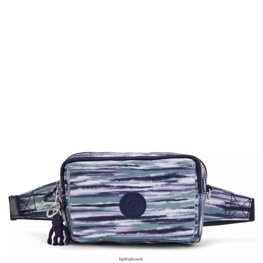 Kipling حقيبة كروس طويلة قابلة للتحويل من أبانو نحيف خطوط الفرشاة ZR2RH319 حقائب كروسبودي